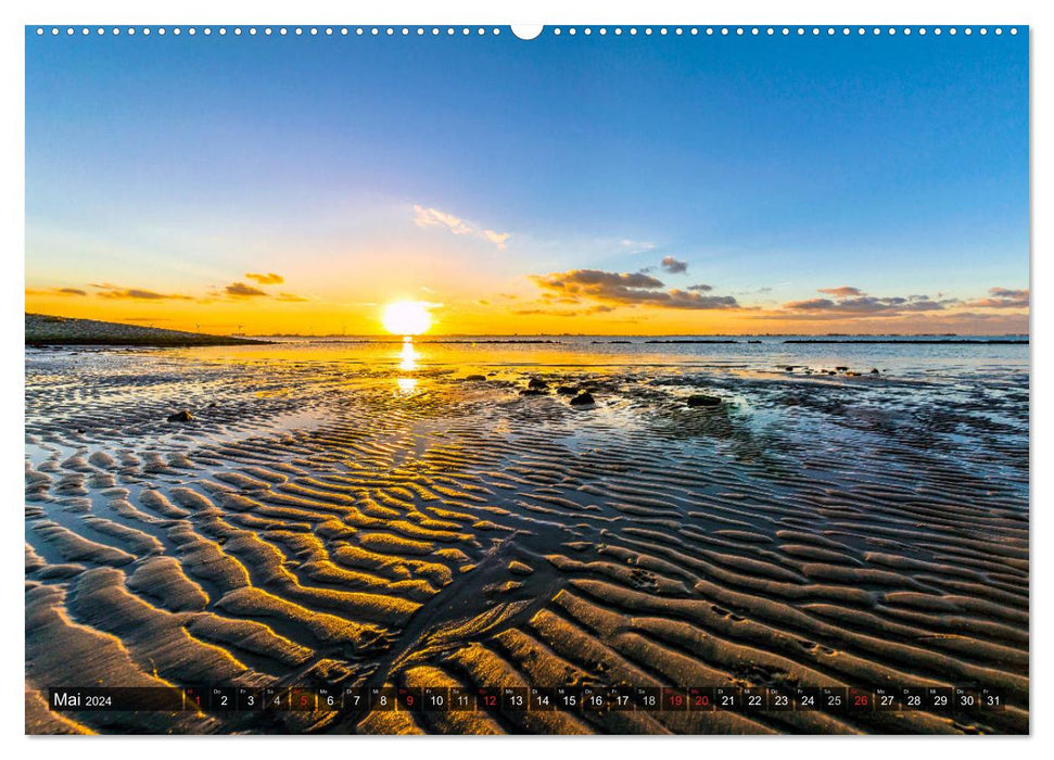 EMDEN Des moments à couper le souffle au bord de l'eau (Calendrier mural CALVENDO 2024) 