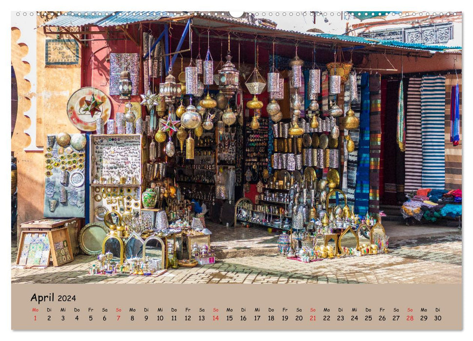 Marrakesch - Eine Stadt wie aus 1001 Nacht (CALVENDO Premium Wandkalender 2024)