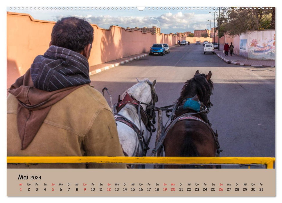 Marrakech - Une ville comme celle des 1001 nuits (Calendrier mural CALVENDO Premium 2024) 