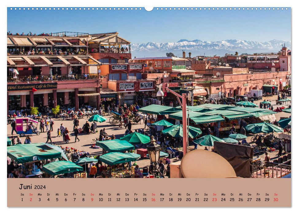 Marrakech - A city like from 1001 Nights (CALVENDO Premium Wall Calendar 2024) 