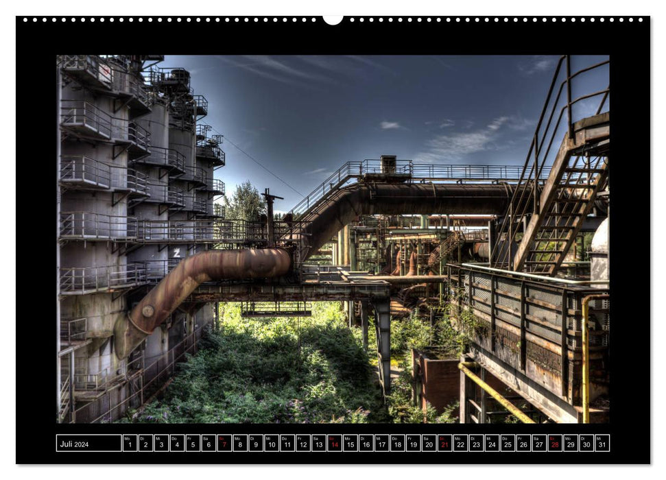 Rust - À travers la région de la Ruhr (Calvendo Premium Wall Calendar 2024) 