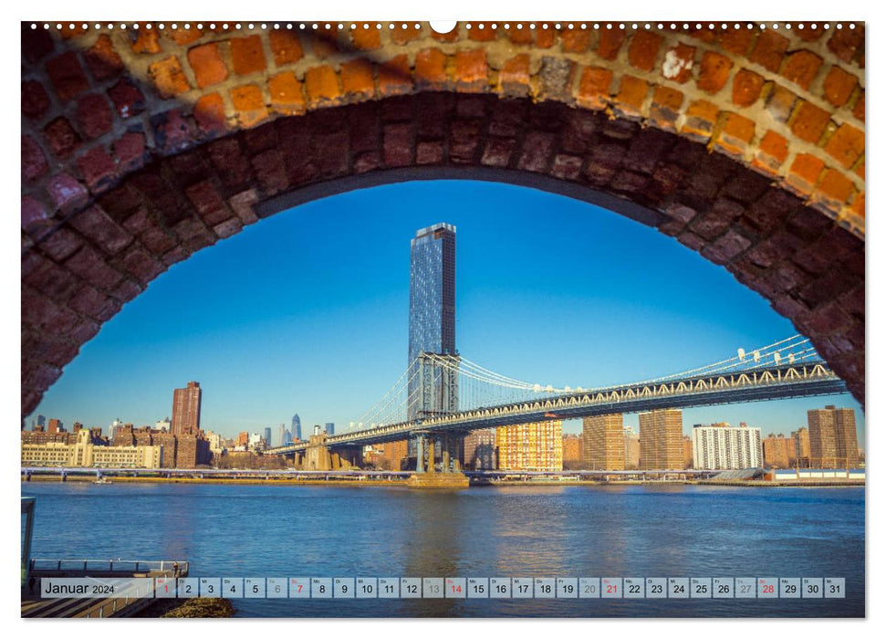 New York – Ville des gratte-ciel (Calvendo Premium Calendrier mural 2024) 