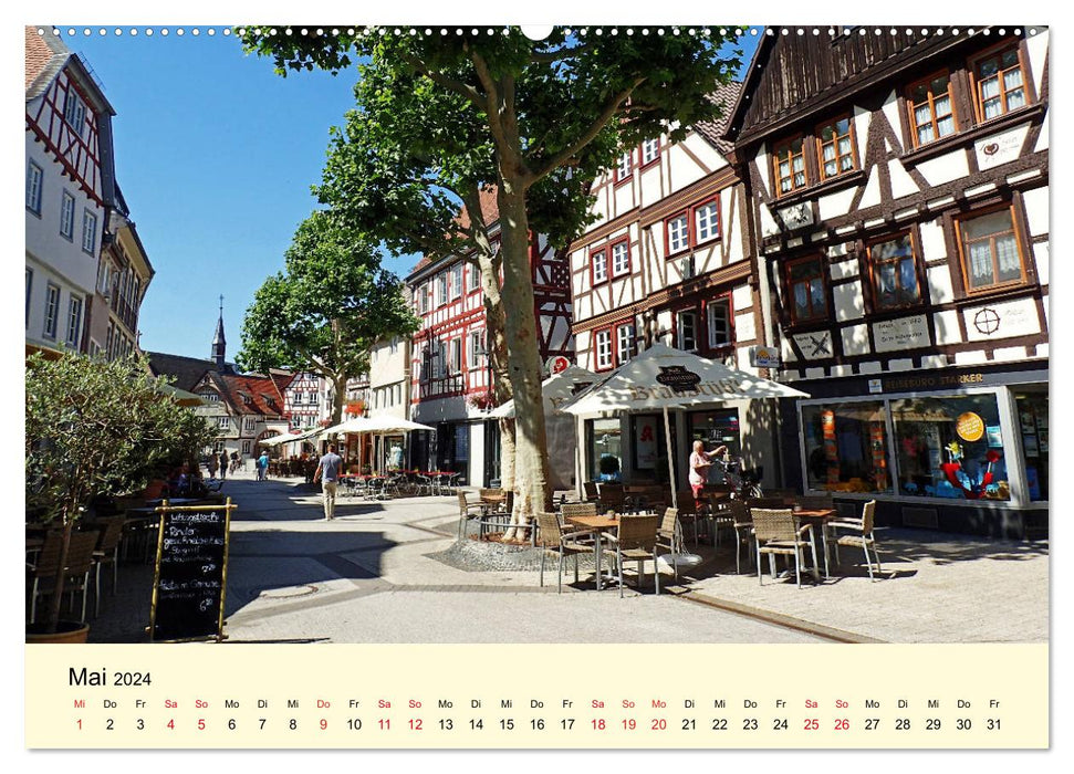 Willkommen in Bensheim an der Bergstraße (CALVENDO Premium Wandkalender 2024)