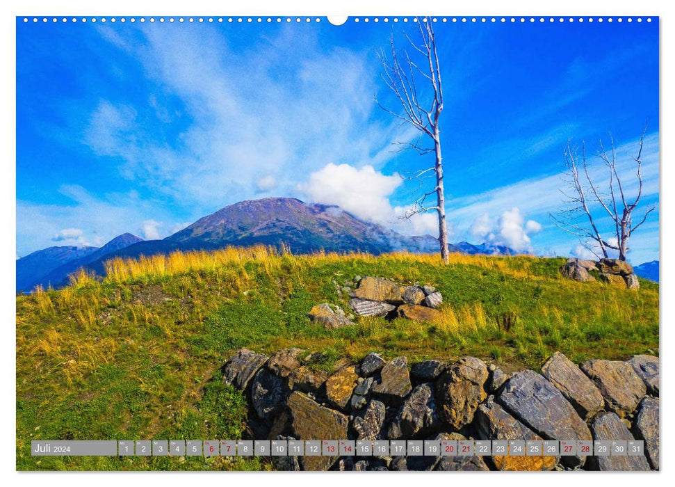 Les arbres... sont des poèmes que la terre écrit dans le ciel. Khali Gibran (Calvendo Premium Calendrier mural 2024) 