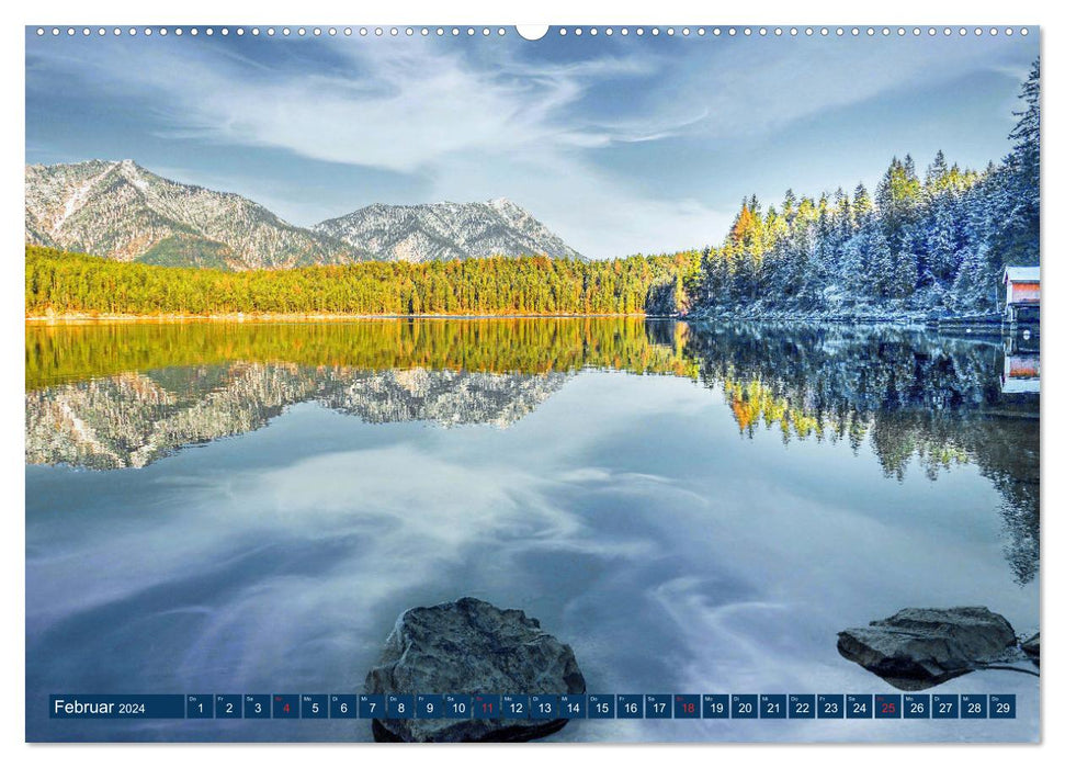 LAKES, quiet, meditative and calm beauties by VogtArt (CALVENDO wall calendar 2024) 