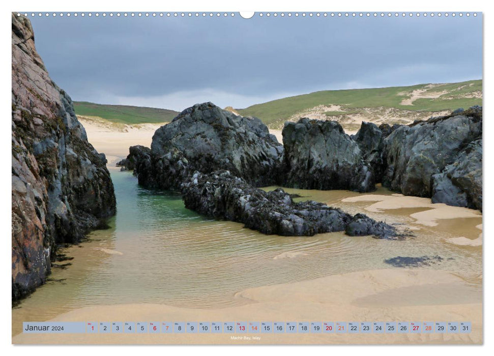 Gigha, Islay, Jura – Magie des îles écossaises (Calvendo Premium Wall Calendar 2024) 