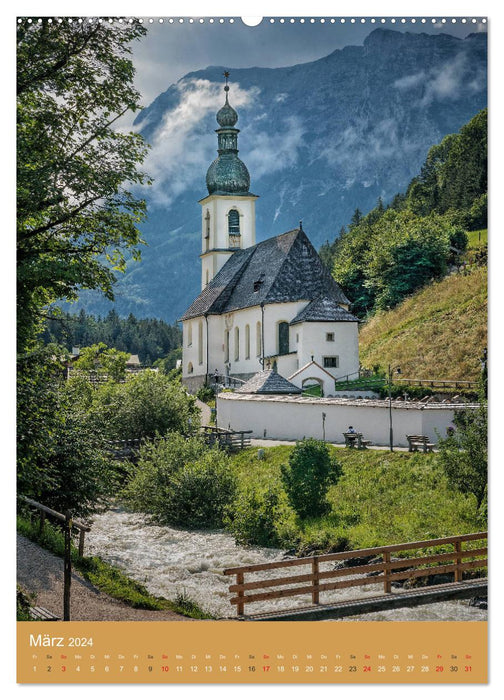 Alpes orientales, oasis pour l'âme (Calendrier mural CALVENDO Premium 2024) 