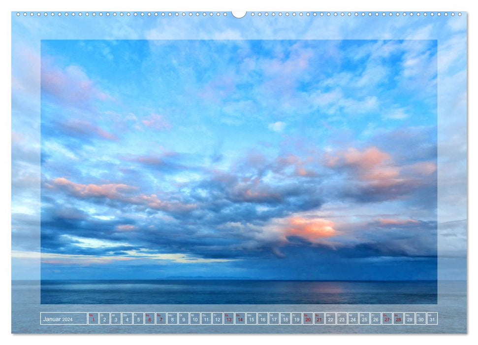 Art in the firmament - impressions of Scottish coasts (CALVENDO wall calendar 2024) 