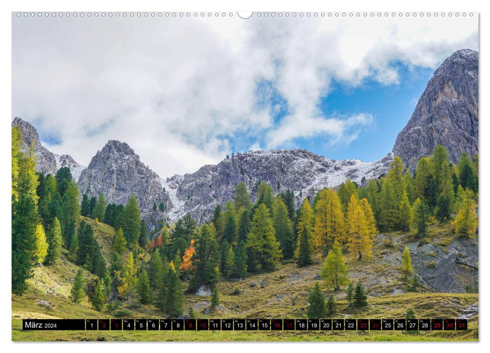 Dolomites Italy's most beautiful mountains (CALVENDO Premium Wall Calendar 2024) 