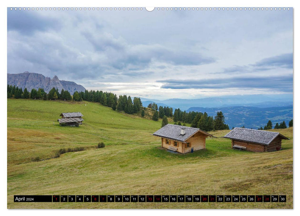 Dolomites Italy's most beautiful mountains (CALVENDO Premium Wall Calendar 2024) 