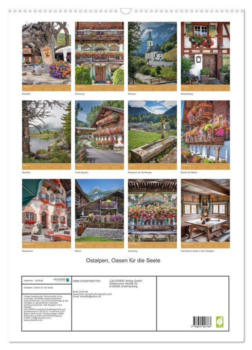 Eastern Alps, oases for the soul (CALVENDO wall calendar 2024) 