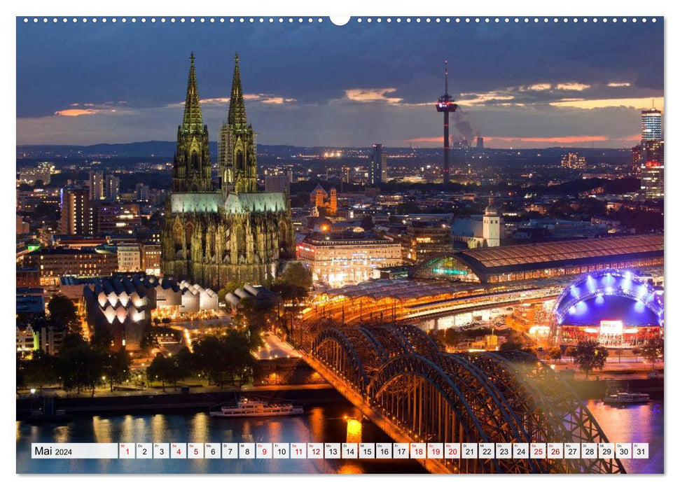 Deutsche Stadtansichten (CALVENDO Premium Wandkalender 2024)