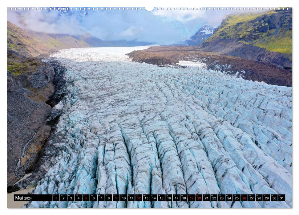 Island Topviews - Ansichten von oben (CALVENDO Wandkalender 2024)