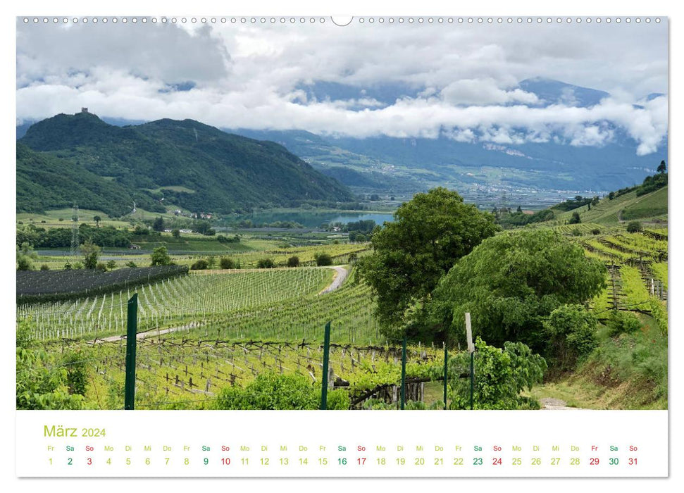 Der Kalterer See - Schönheit in Südtirols Süden (CALVENDO Wandkalender 2024)