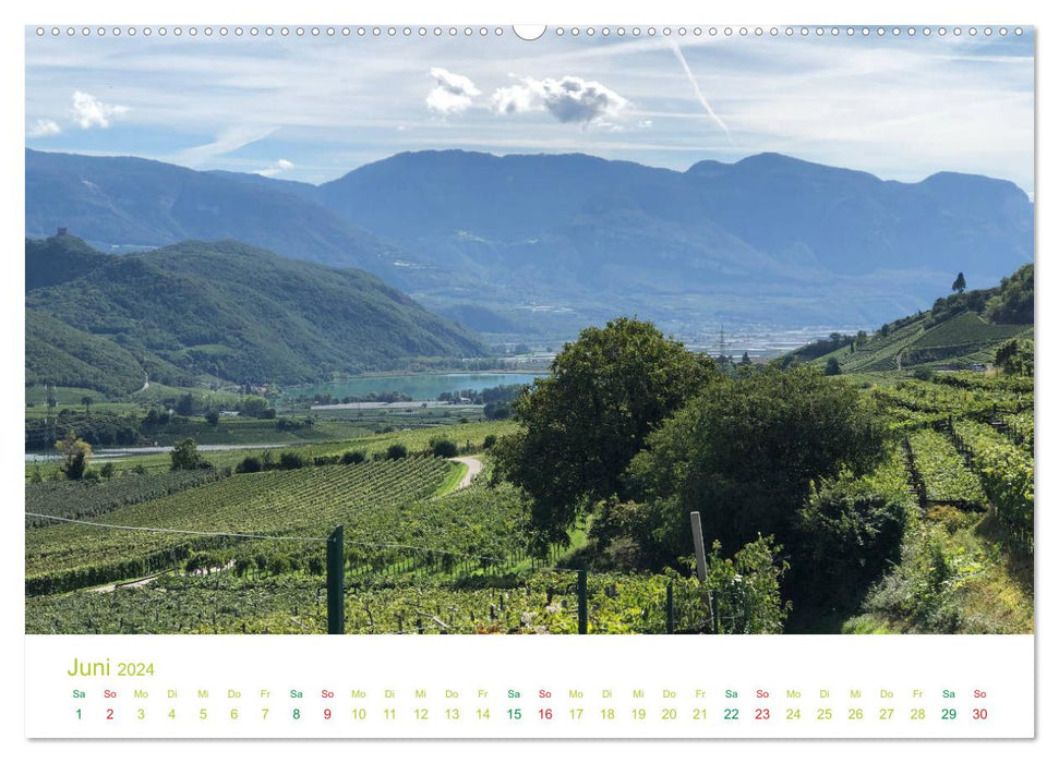 Der Kalterer See - Schönheit in Südtirols Süden (CALVENDO Wandkalender 2024)