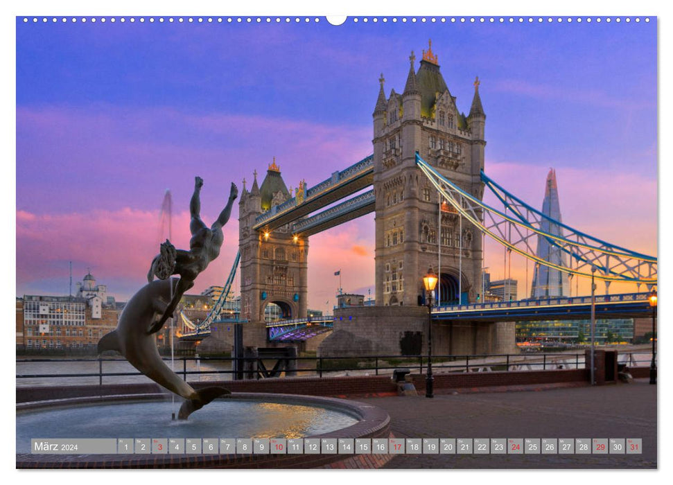 London Sehenswürdigkeiten (CALVENDO Premium Wandkalender 2024)