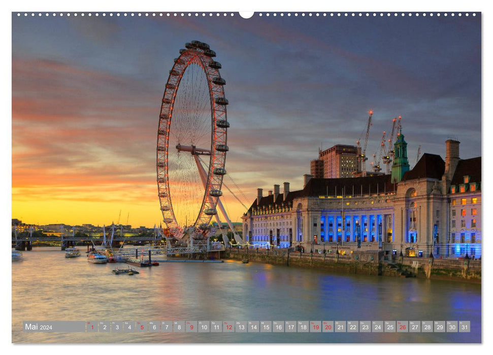 London Sehenswürdigkeiten (CALVENDO Premium Wandkalender 2024)