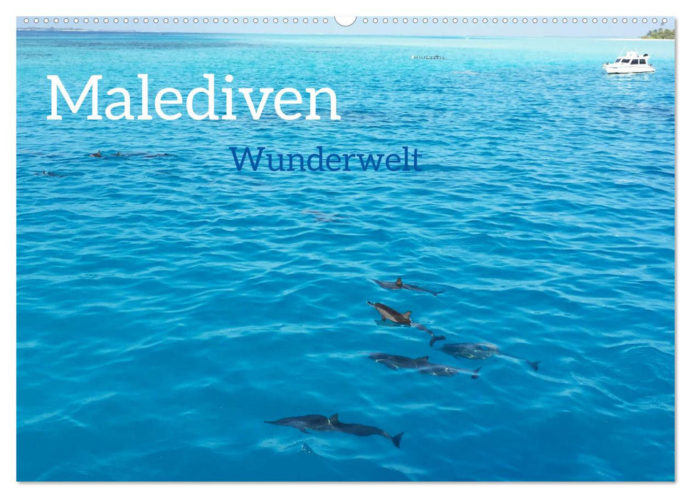 MALEDIVEN Wunderwelt (CALVENDO Wandkalender 2024)