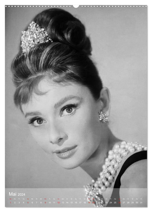 Hollywood Diva – Audrey Hepburn (Calvendo Premium Calendrier mural 2024) 