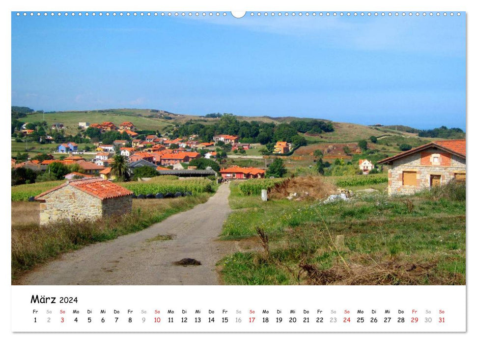 Camino del norte - Küstenweg (CALVENDO Premium Wandkalender 2024)