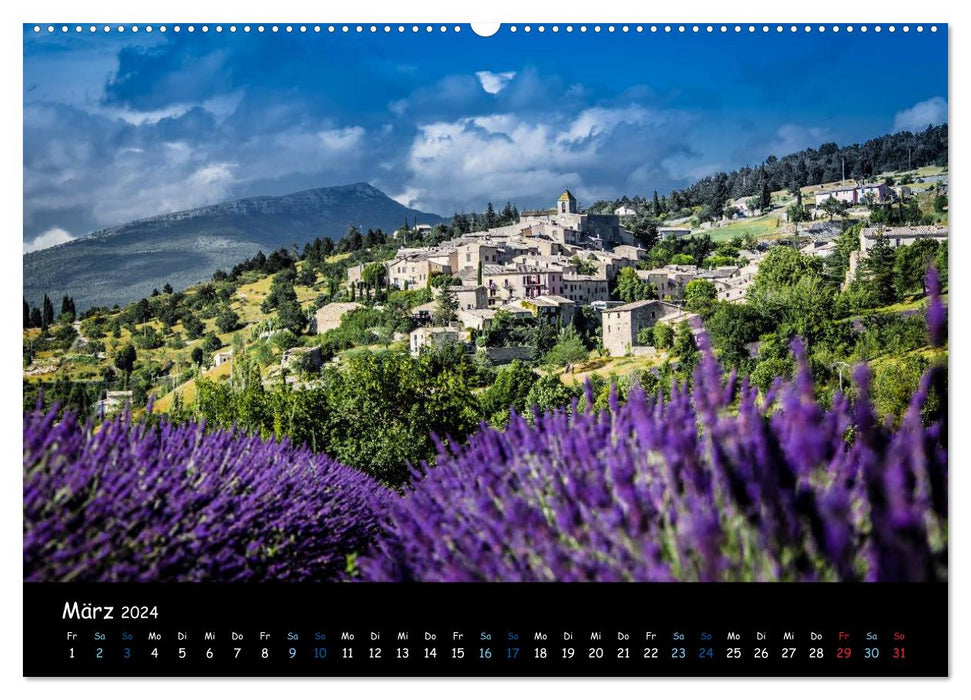 Provence - Lavendelblüte (CALVENDO Wandkalender 2024)