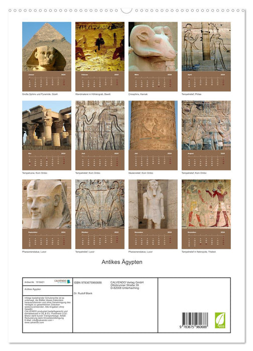 Antikes Ägypten (CALVENDO Premium Wandkalender 2024)