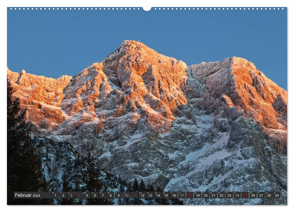 Rund um die Zugspitze (CALVENDO Premium Wandkalender 2024)