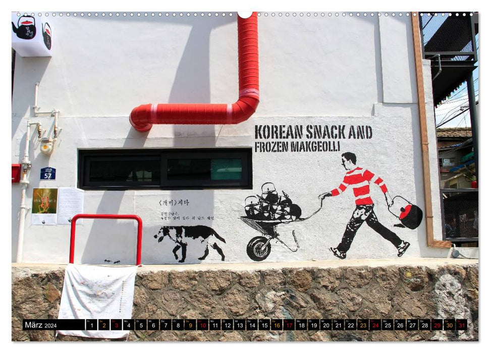 Street Art Seoul (CALVENDO Premium Wandkalender 2024)