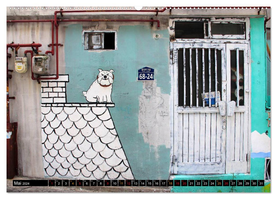 Street Art Seoul (CALVENDO Premium Wandkalender 2024)
