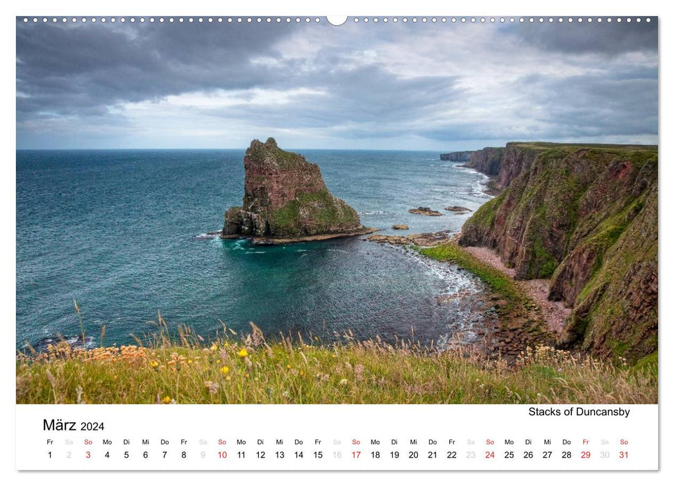 Schottland 2024 - Wildes Land im Norden (CALVENDO Premium Wandkalender 2024)