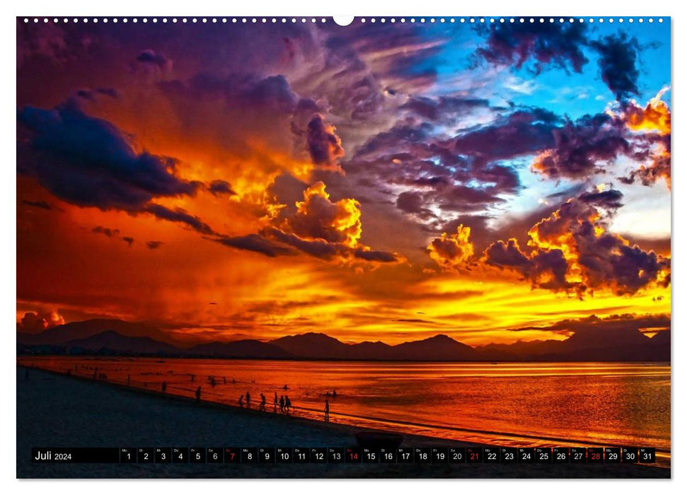 Sonnenuntergänge • Traumhafte Farbspiele (CALVENDO Premium Wandkalender 2024)
