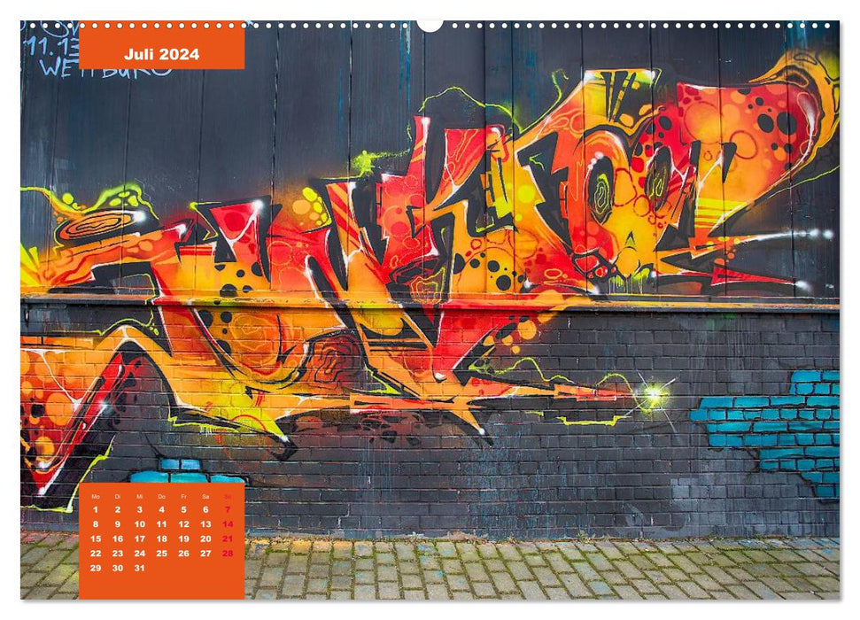Graffiti (CALVENDO Premium Wandkalender 2024)
