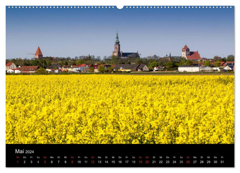 Univeritäts- und Hansestadt Greifswald (CALVENDO Wandkalender 2024)