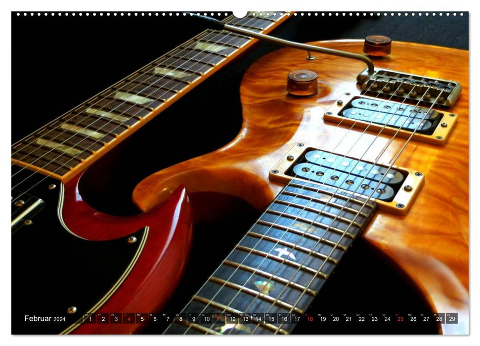 Gitarren Snapshots (CALVENDO Wandkalender 2024)