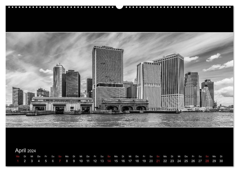 NEW YORK CITY Höhepunkte im Panoramaformat (CALVENDO Premium Wandkalender 2024)