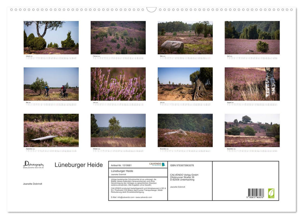 Lüneburger Heide (CALVENDO Wandkalender 2024)