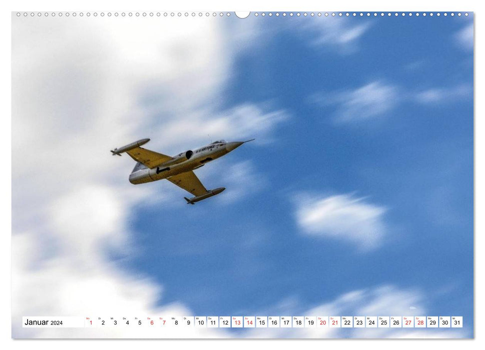 Modellflug in Szene gesetzt (CALVENDO Premium Wandkalender 2024)