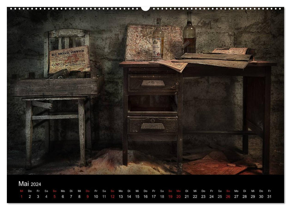 Geheimnisvolle Orte - Lost Places (CALVENDO Wandkalender 2024)