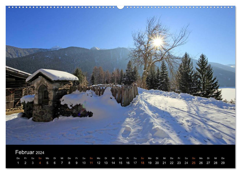 Das Ultental und seine Jahreszeiten (CALVENDO Wandkalender 2024)