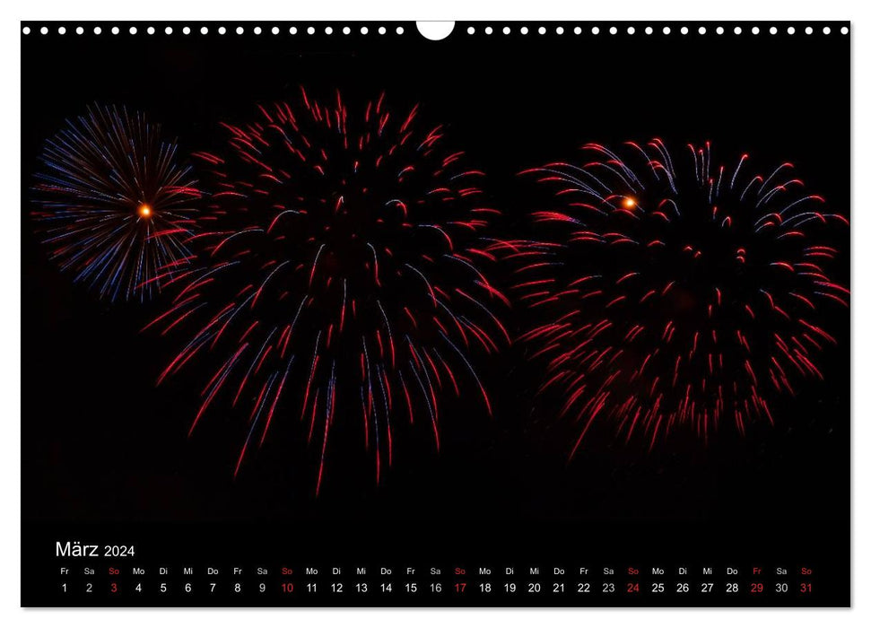 Feuerwerk (CALVENDO Wandkalender 2024)