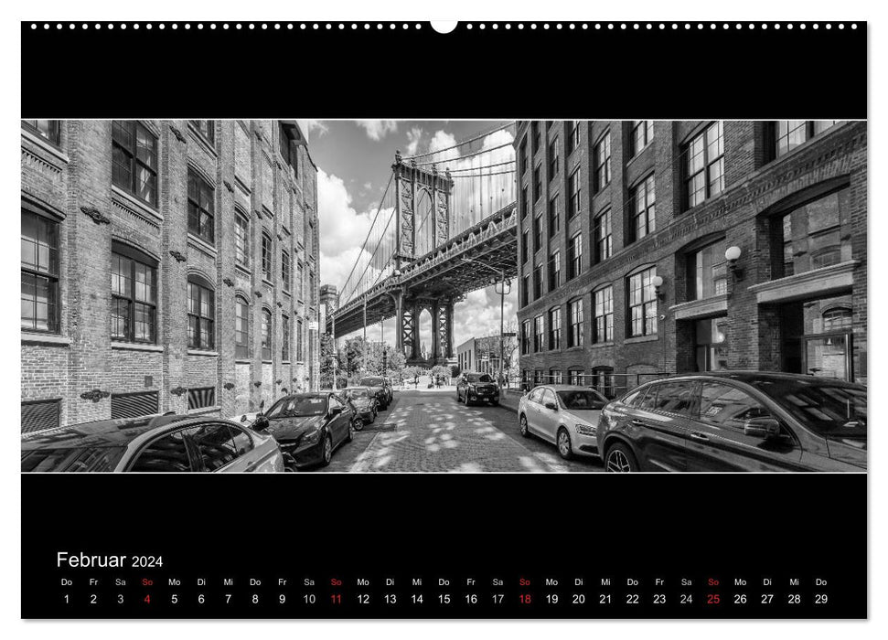 NEW YORK CITY Höhepunkte im Panoramaformat (CALVENDO Wandkalender 2024)