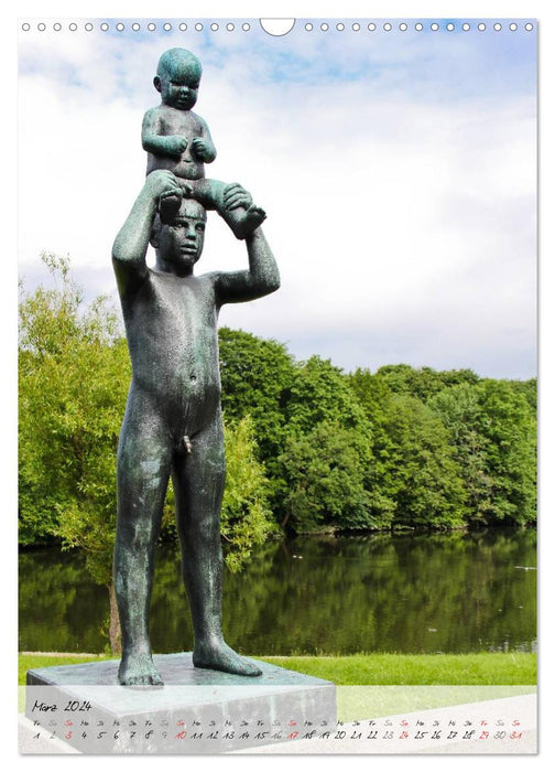 Vigeland (CALVENDO Wandkalender 2024)