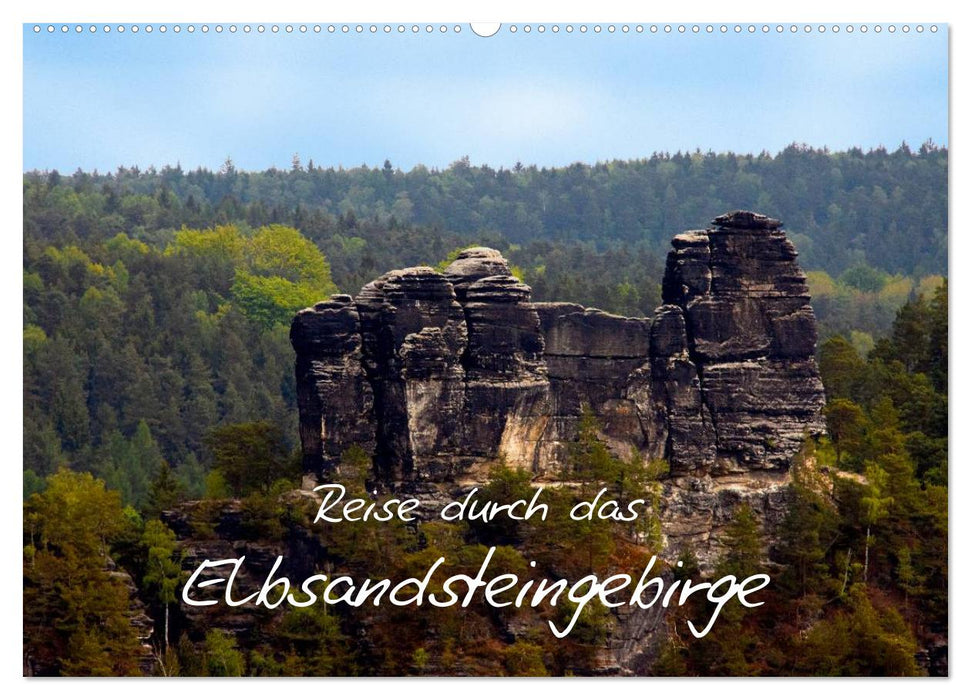 Reise durch das Elbsandsteingebirge (CALVENDO Wandkalender 2024)