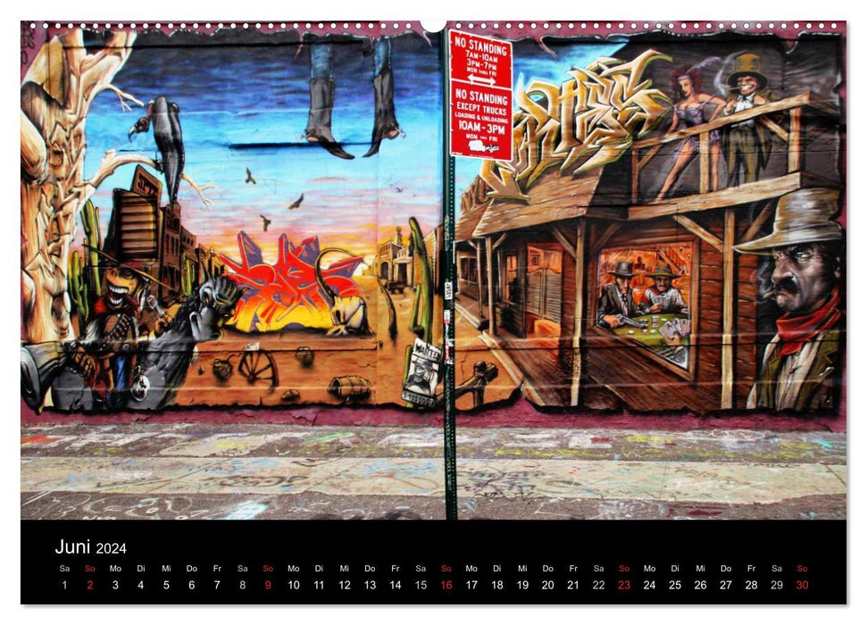 New York Street Art Kalender (CALVENDO Wandkalender 2024)