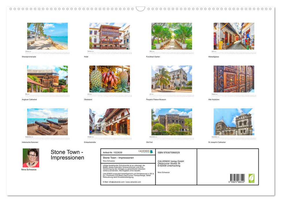 Stone Town - Impressionen (CALVENDO Wandkalender 2024)