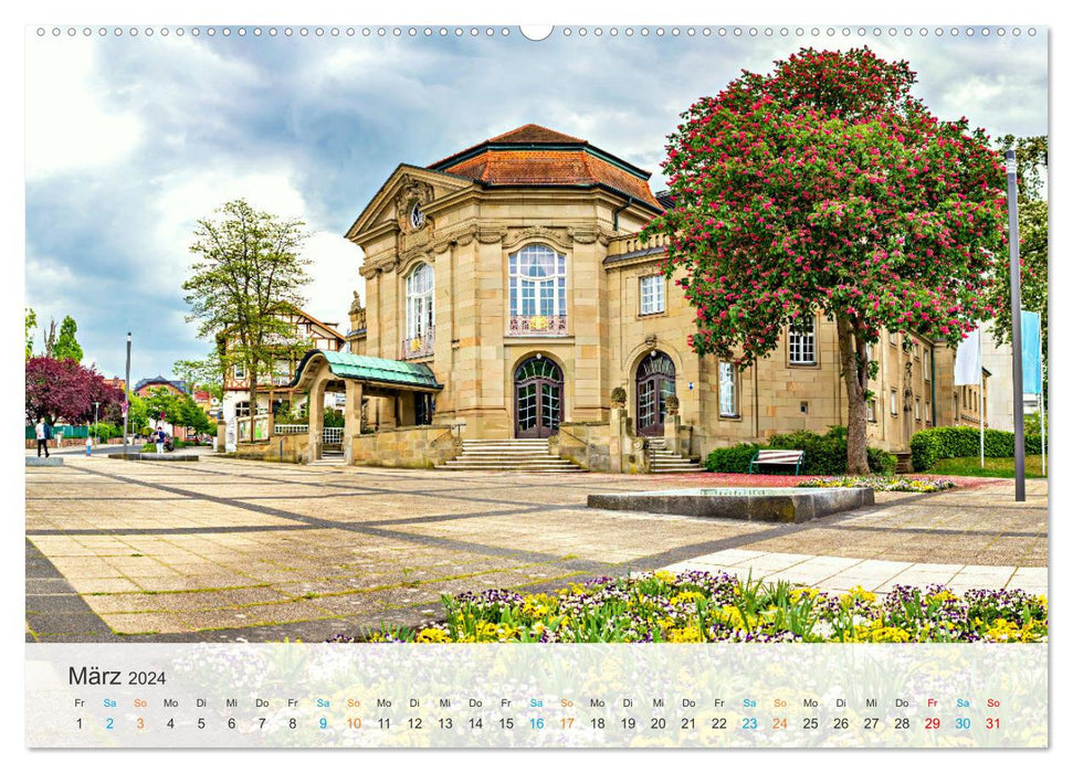 Bad Kissingen - Welterbe-Kurstadt (CALVENDO Premium Wandkalender 2024)