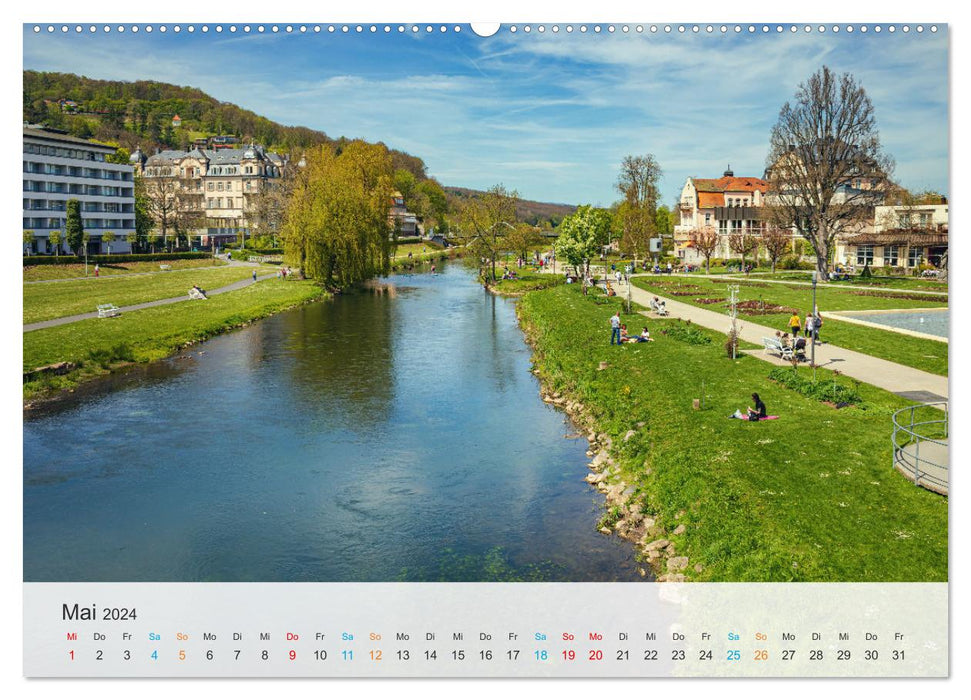 Bad Kissingen - Welterbe-Kurstadt (CALVENDO Premium Wandkalender 2024)