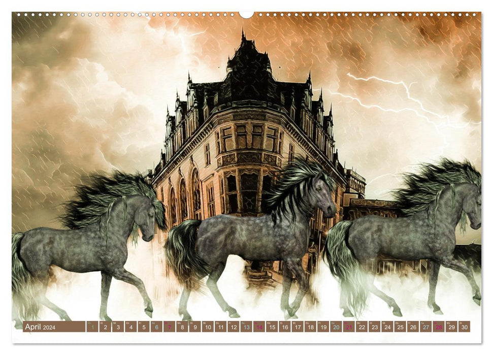 Pferde Fantasie (CALVENDO Premium Wandkalender 2024)