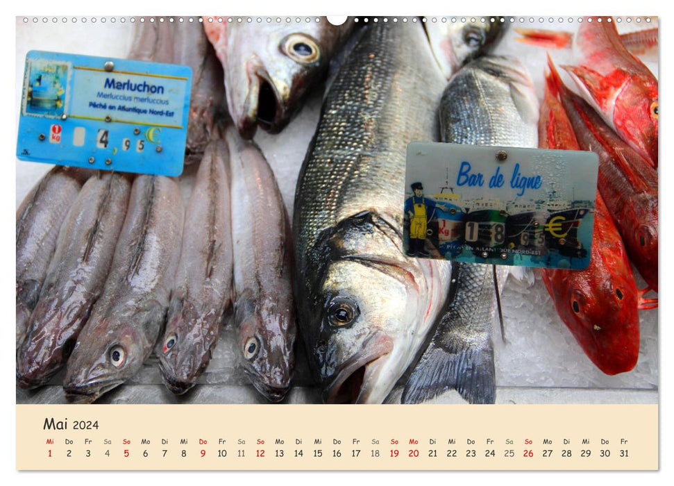 Markttag in Frankreich (CALVENDO Premium Wandkalender 2024)