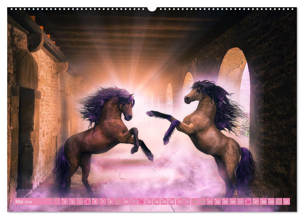 Pferde Fantasie (CALVENDO Wandkalender 2024)